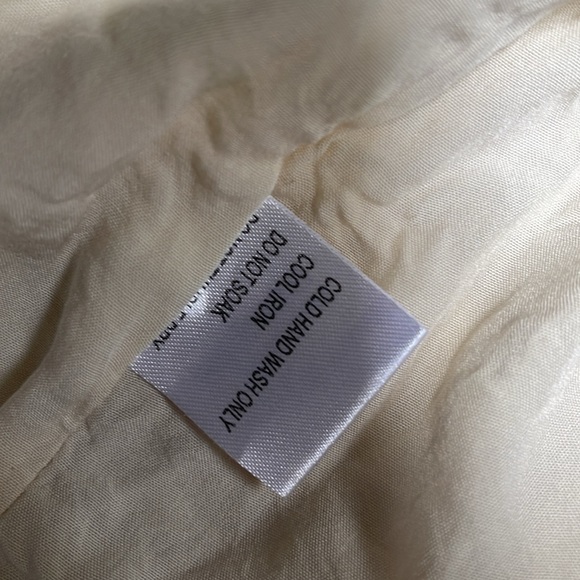 PRINCESS POLLY Romper Colleen Cream Linen Blend Adustable Straps Size 4 - Picture 8 of 9